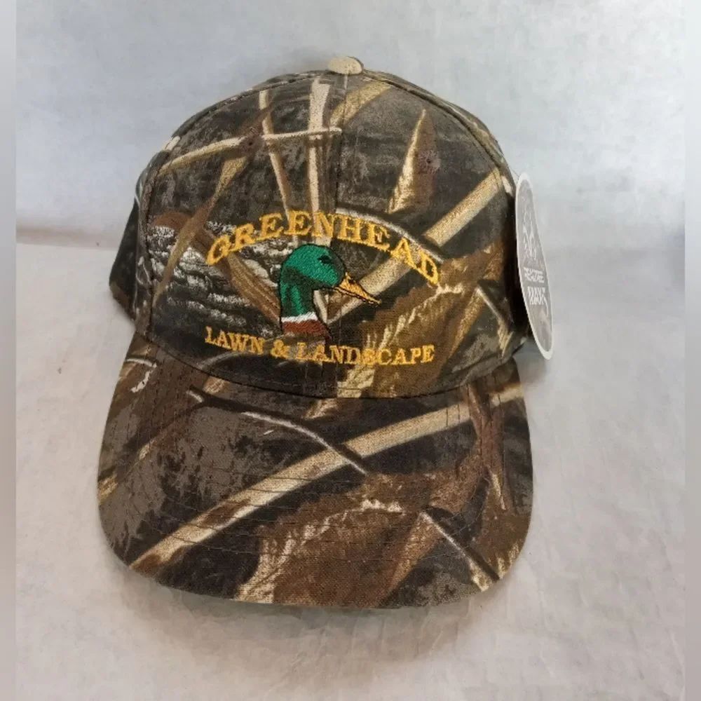 Green Head Realtree Camo Hat Adjustable Embroidered Logo
